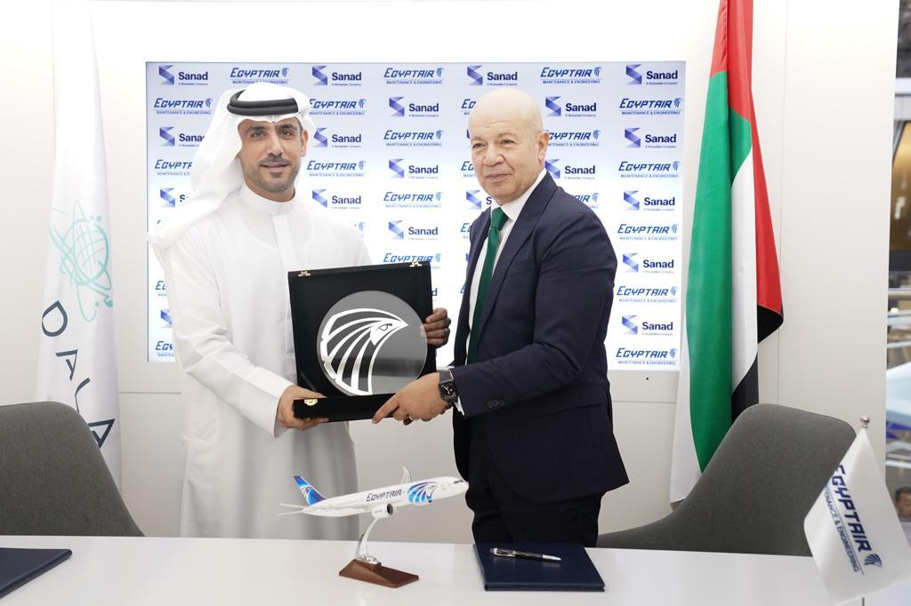 مصر للطيران توقع مذكرة تفاهم مع "سند الإماراتية" لتطوير خدمات صيانة المحركات