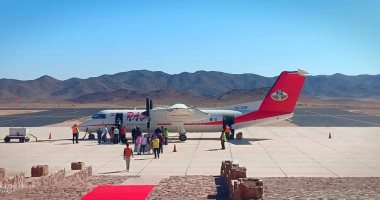 إنشاء مدرج جديد ورفع الطاقة الاستيعابية لـ 600 راكب فى الساعة بمطار سانت كاترين