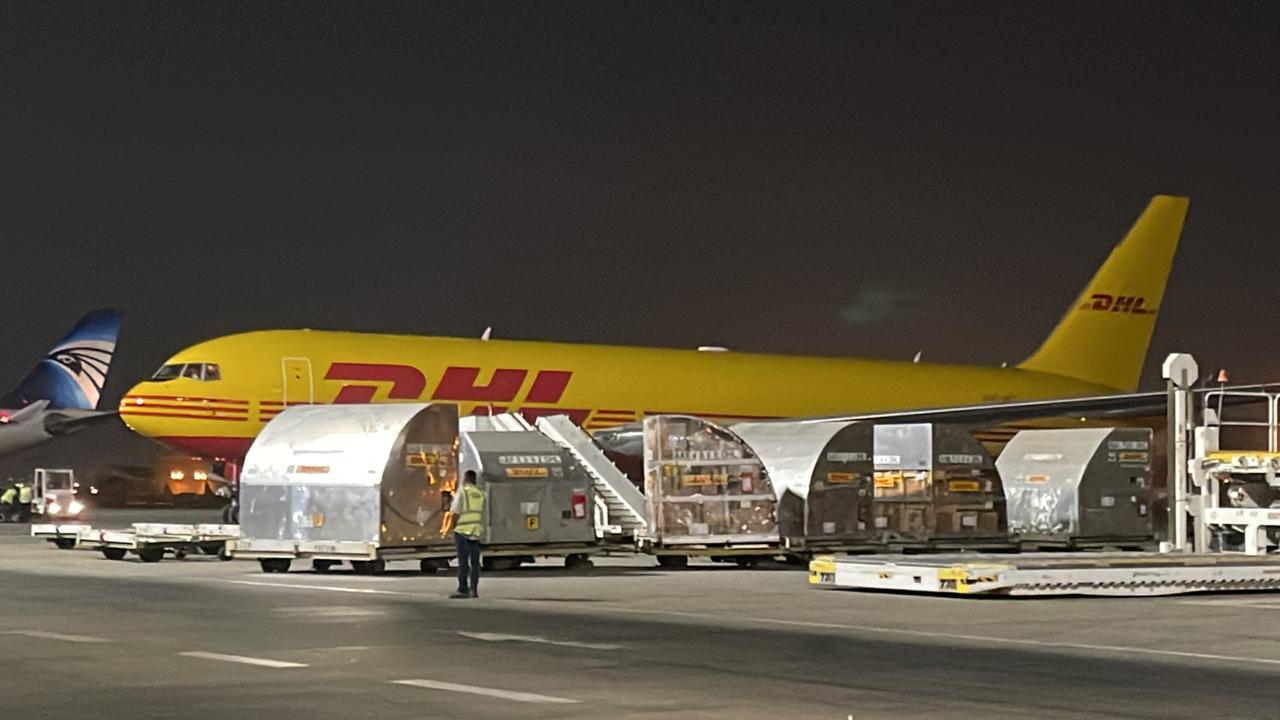 تعاقد جديد  للشحن الجوي مع شركة DHL Aviation من خلال مجمع بضائع مصر للطيران بالقاهرة