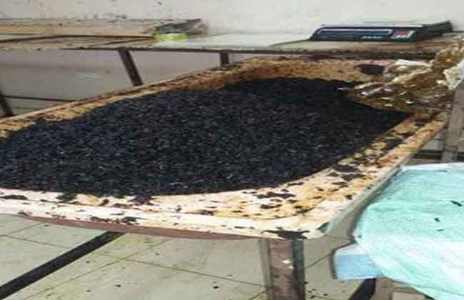 ضبط تهريب كمية كبيرة من الدخان الخام  بالمنطقة الحرة بشبين الكوم