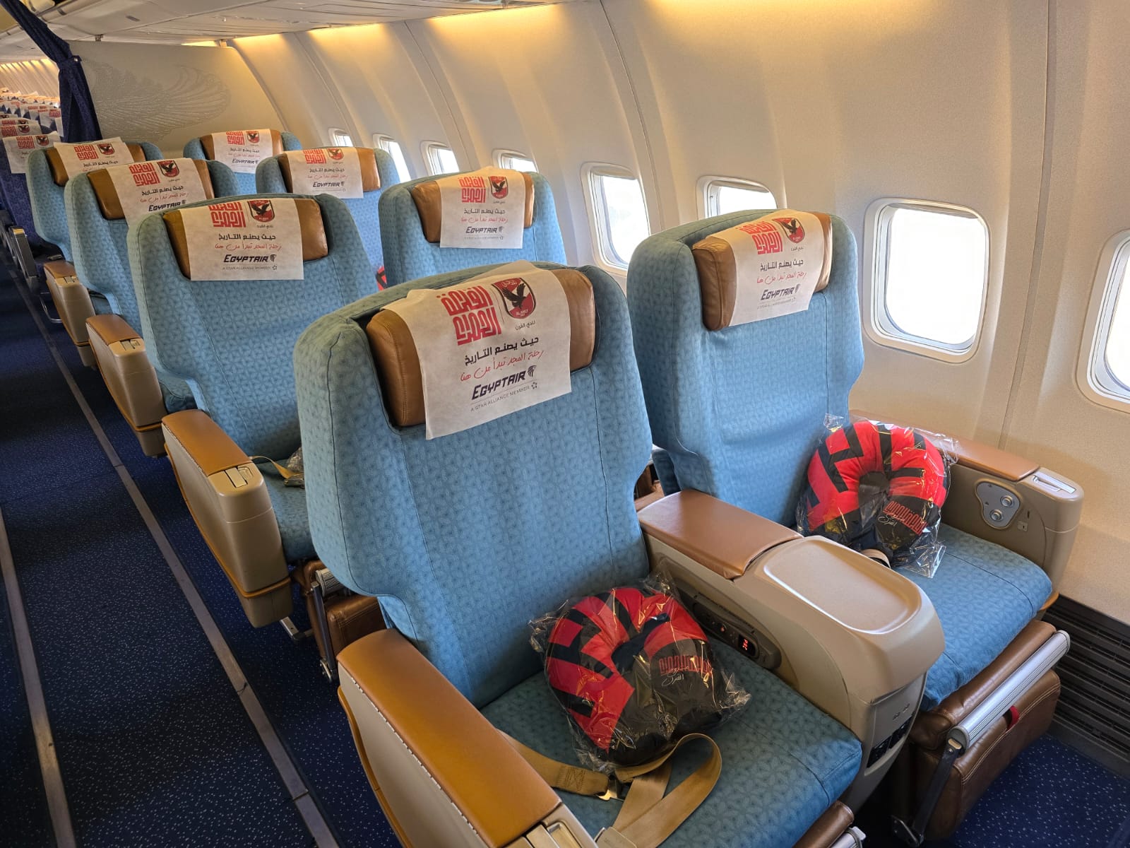 مصر للطيران تنقل نجوم العالم إلى الأقصر في رحلة خاصة لاحتفالية الأهلي بكأس العالم للأندية