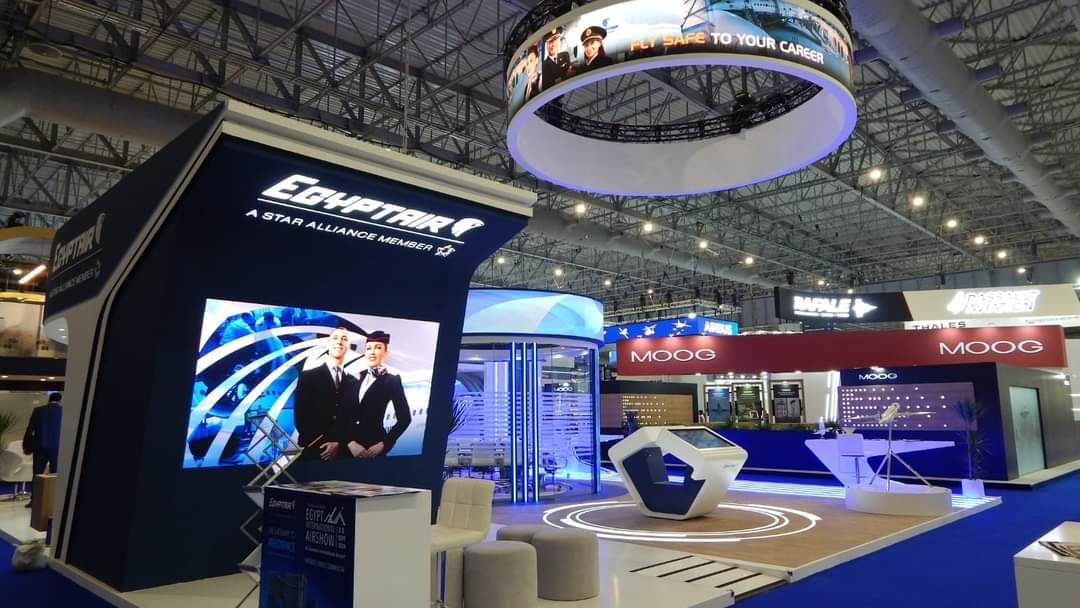 أكاديمية مصرللطيران للتدريب تشارك  فى معرض دبى للطيران 2023