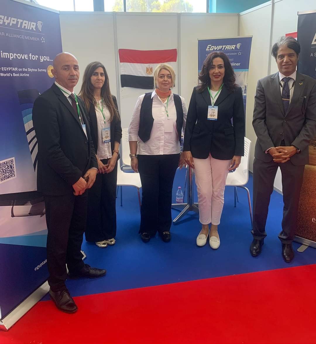 مصر للطيران تسجل حضورها الأول في المعرض الدولي للسياحة والسفر بالجزائر