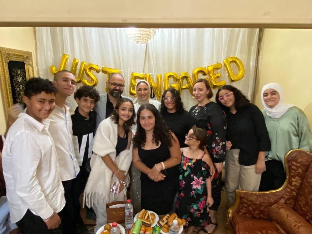 رامى ودعاء أول خطوبة بجروب الأصدقاء بنادى الشمس